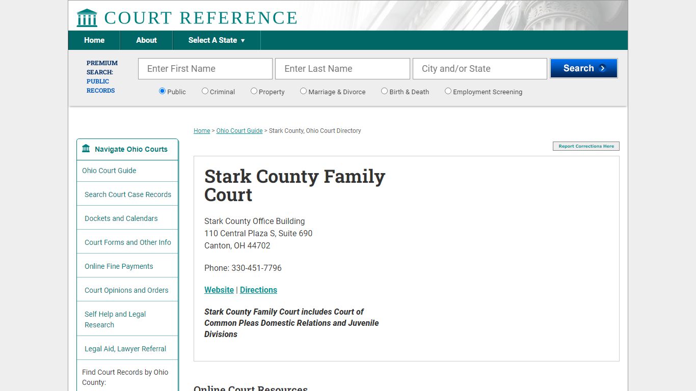 Stark County Family Court - CourtReference.com